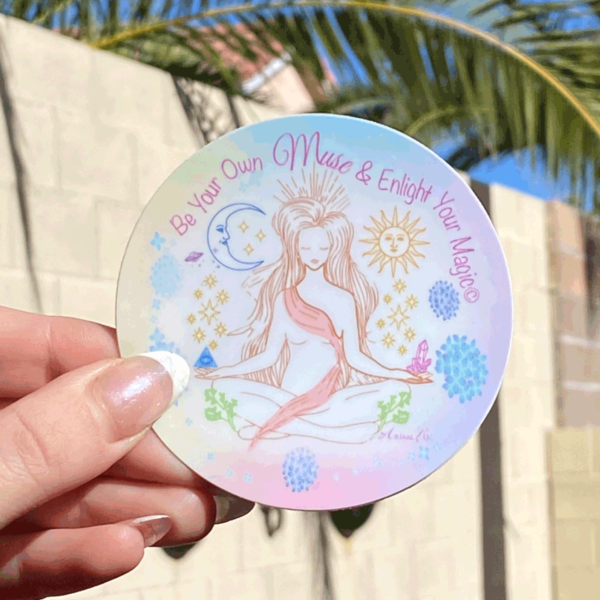 Be Your Own Muse & Enlighten Your Magic Sticker